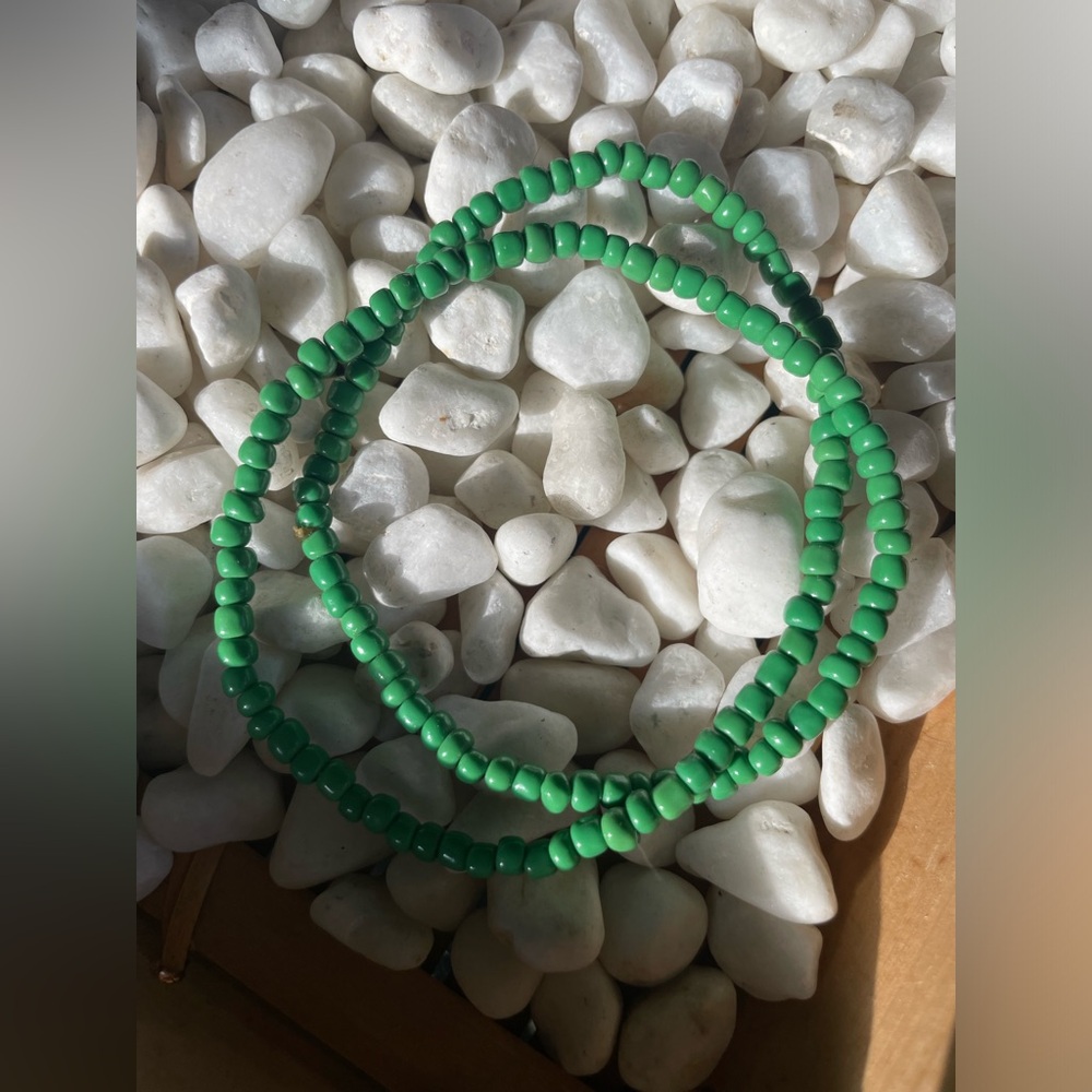 🫛Green Beaded Necklace